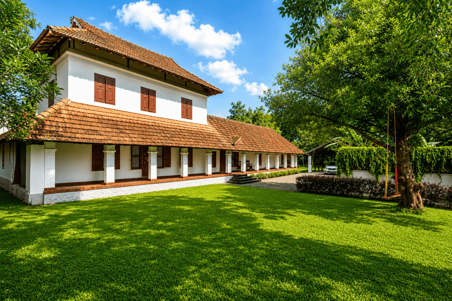 LTS366 | 270-Year-Old 3 BHK Authentic Kerala Heritage Villa with Courtyard & Garden